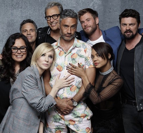 Taika Waititi receiving love from fellow colleagues